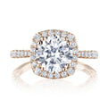 Round with Cushion Bloom Engagement Ring