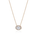 17"" Horizontal Oval Bloom Diamond Necklace