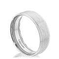 Classic Bevel Edge in Brushed Finish Wedding Band