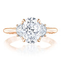 Oval 3-Stone Engagement Ring