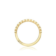 Tacori 18k Yellow Gold Sculpted Crescent Diamond Wedding Band (0.2 CTW)