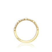 Tacori 18k Yellow Gold Sculpted Crescent Diamond Wedding Band (0.15 CTW)