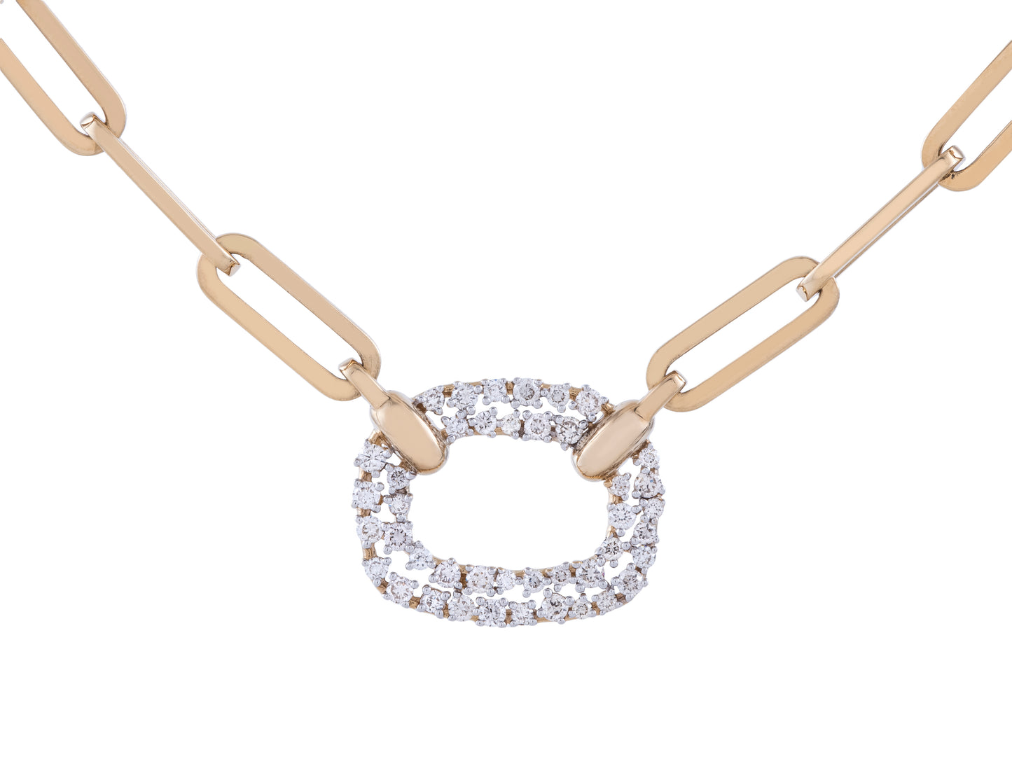 0.71 Ct Diamond Length 17" 14K Yellow Gold