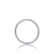 Tacori 18k White Gold Simply Tacori Diamond Wedding Band (0.32 CTW)