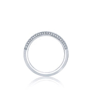 Tacori 18k White Gold Simply Tacori Diamond Wedding Band (0.18 CTW)