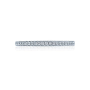 Tacori 18k White Gold Ribbon Diamond Eternity Wedding Band (0.39 CTW)