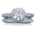 Round with Cushion Bloom Engagement Ring