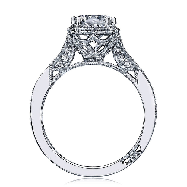 Round with Cushion Bloom Engagement Ring