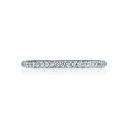 Tacori 18k White Gold Dantela Diamond Wedding Band (0.43 CTW)