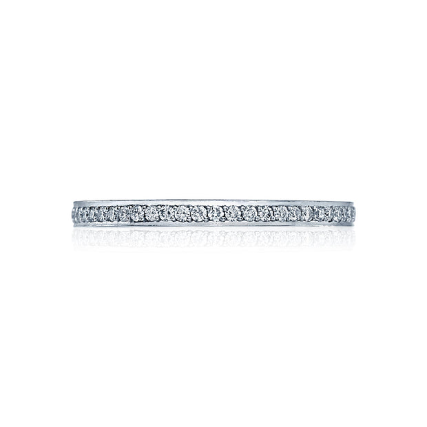 Tacori 18k White Gold Dantela Diamond Wedding Band (0.35 CTW)