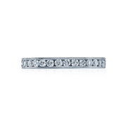 Tacori 18k White Gold Simply Tacori Diamond Wedding Band (1 CTW)