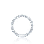 Tacori 18k White Gold Classic Crescent Diamond Wedding Band (1.48 CTW)