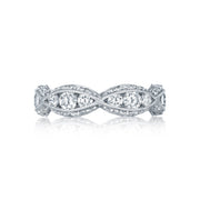 Tacori 18k White Gold Classic Crescent Diamond Wedding Band (1.77 CTW)