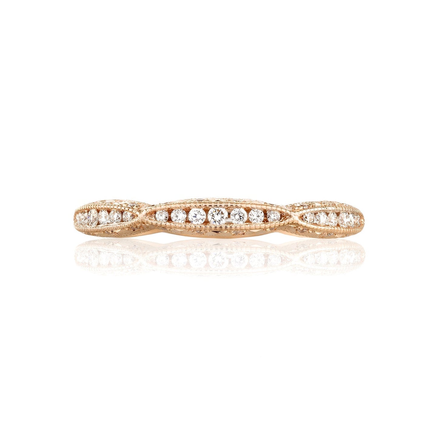 Tacori 18k Yellow Gold Classic Crescent Diamond Wedding Band (0.23 CTW)