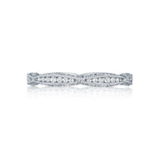 Tacori 18k White Gold Classic Crescent Diamond Wedding Band (0.44 CTW)