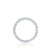 Tacori 18k White Gold Classic Crescent Diamond Wedding Band (0.44 CTW)