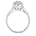 Round with Cushion Bloom Engagement Ring