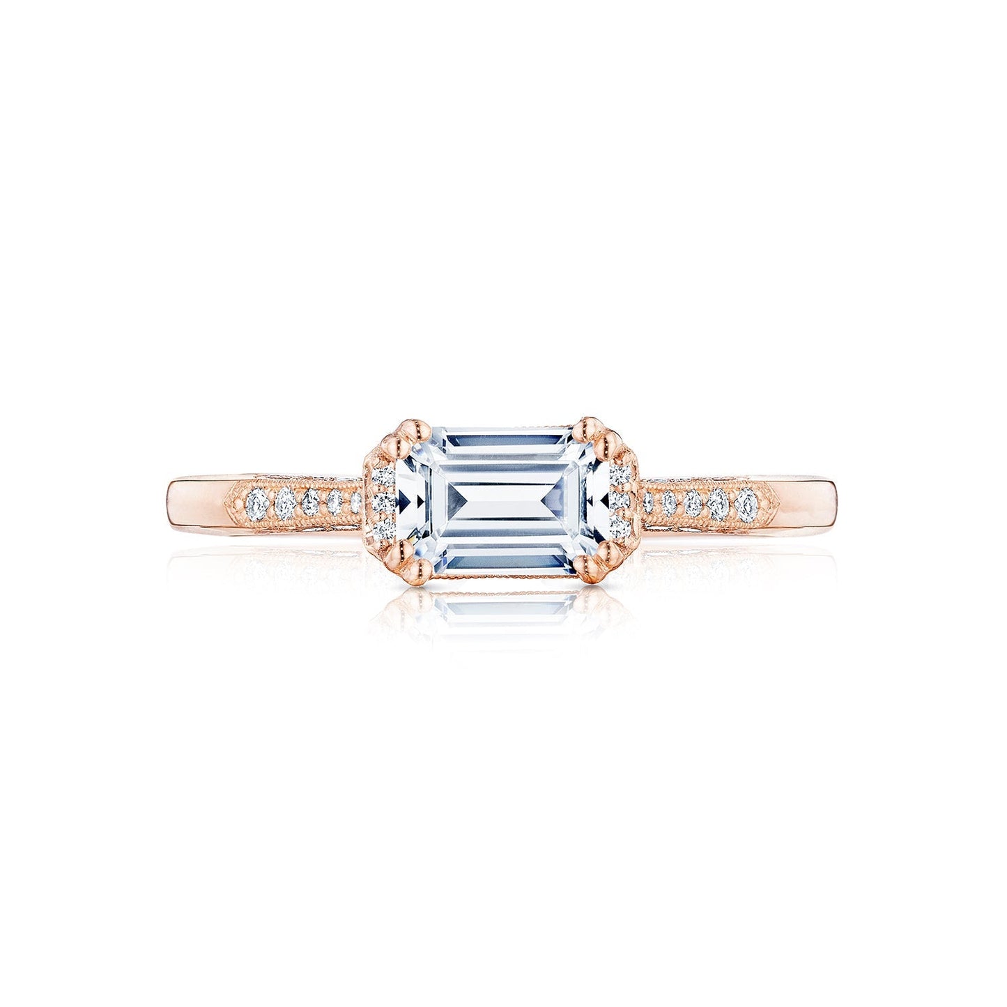 Tacori 18k Rose Gold Simply Tacori Engagement Ring Setting (0.14 CTW)