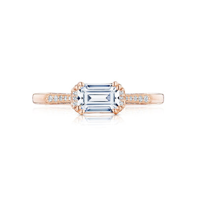 Tacori 18k Rose Gold Simply Tacori Engagement Ring Setting (0.14 CTW)