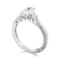 Oval 3-Stone Engagement Ring