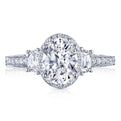 Oval 3-Stone Engagement Ring