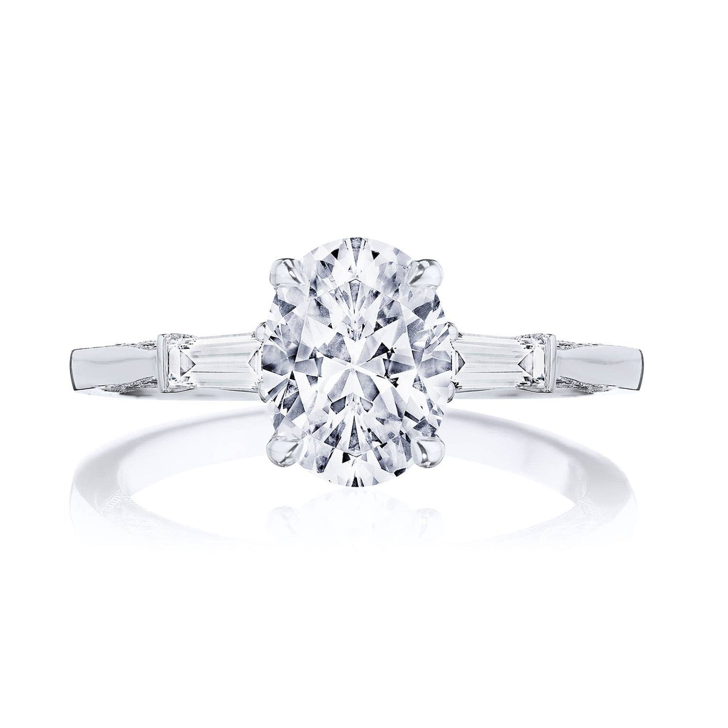 Oval 3-Stone Engagement Ring