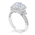 Cushion 3-Stone Engagement Ring