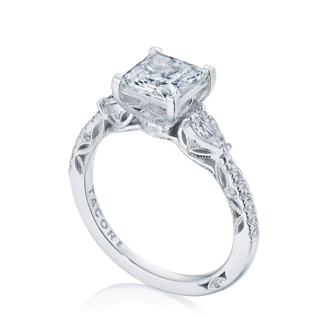 Princess 3-Stone Engagement Ring