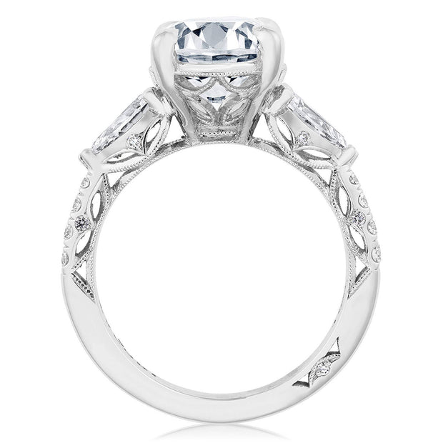 Oval 3-Stone Engagement Ring