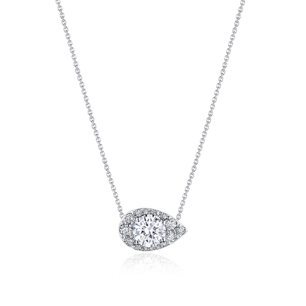 17"" Pear Bloom Diamond Necklace