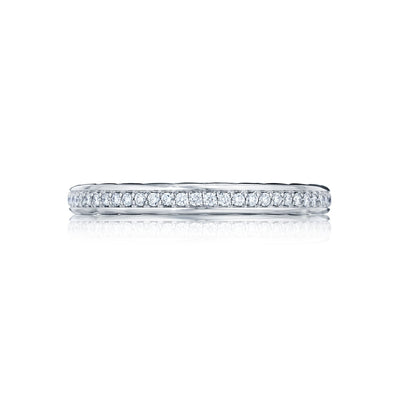 Tacori 18k White Gold Starlit Diamond Wedding Band (0.3 CTW)