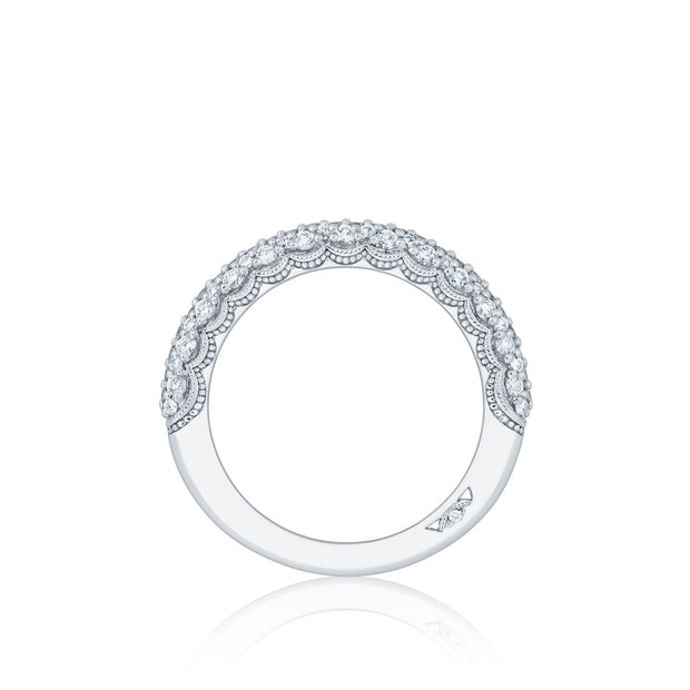 Tacori 18k White Gold Starlit Diamond Wedding Band (0.78 CTW)