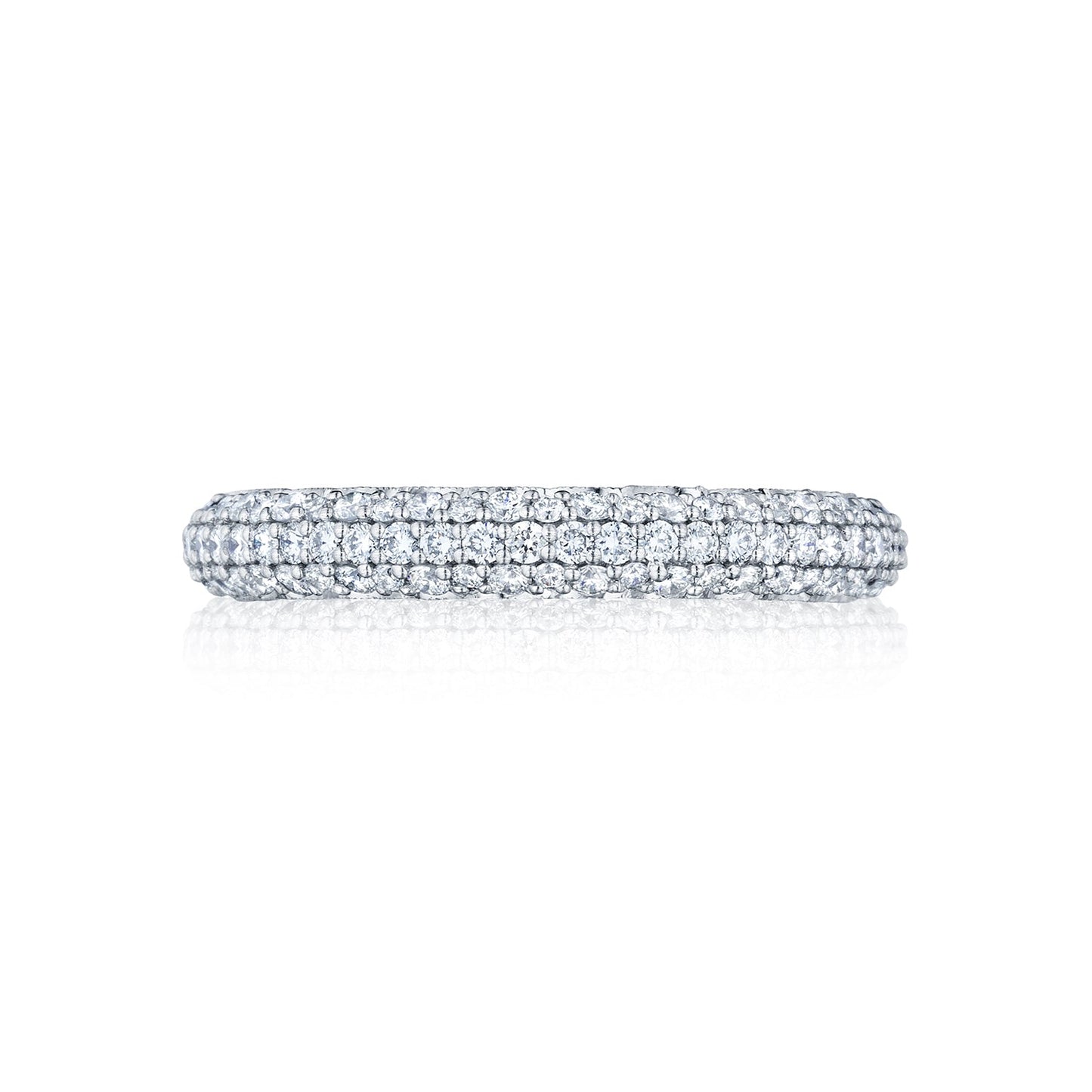 Tacori 18k White Gold Starlit Diamond Wedding Band (1.45 CTW)