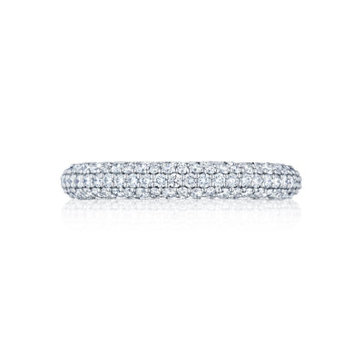 Tacori 18k White Gold Starlit Diamond Wedding Band (1.45 CTW)