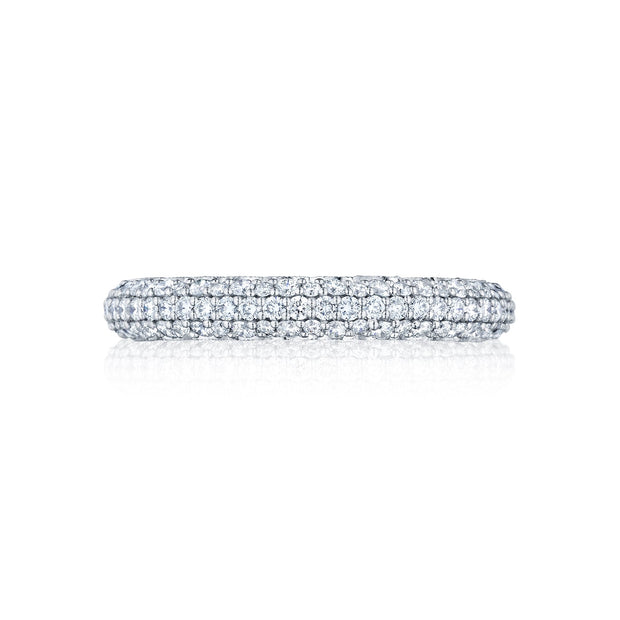 Tacori 18k White Gold Starlit Diamond Wedding Band (1.45 CTW)