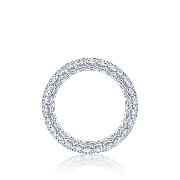 Tacori 18k White Gold Starlit Diamond Wedding Band (1.45 CTW)