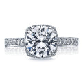 Round with Cushion Bloom Engagement Ring