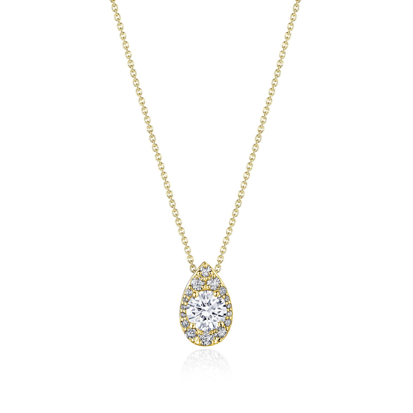 17"" Pear Bloom Diamond Necklace