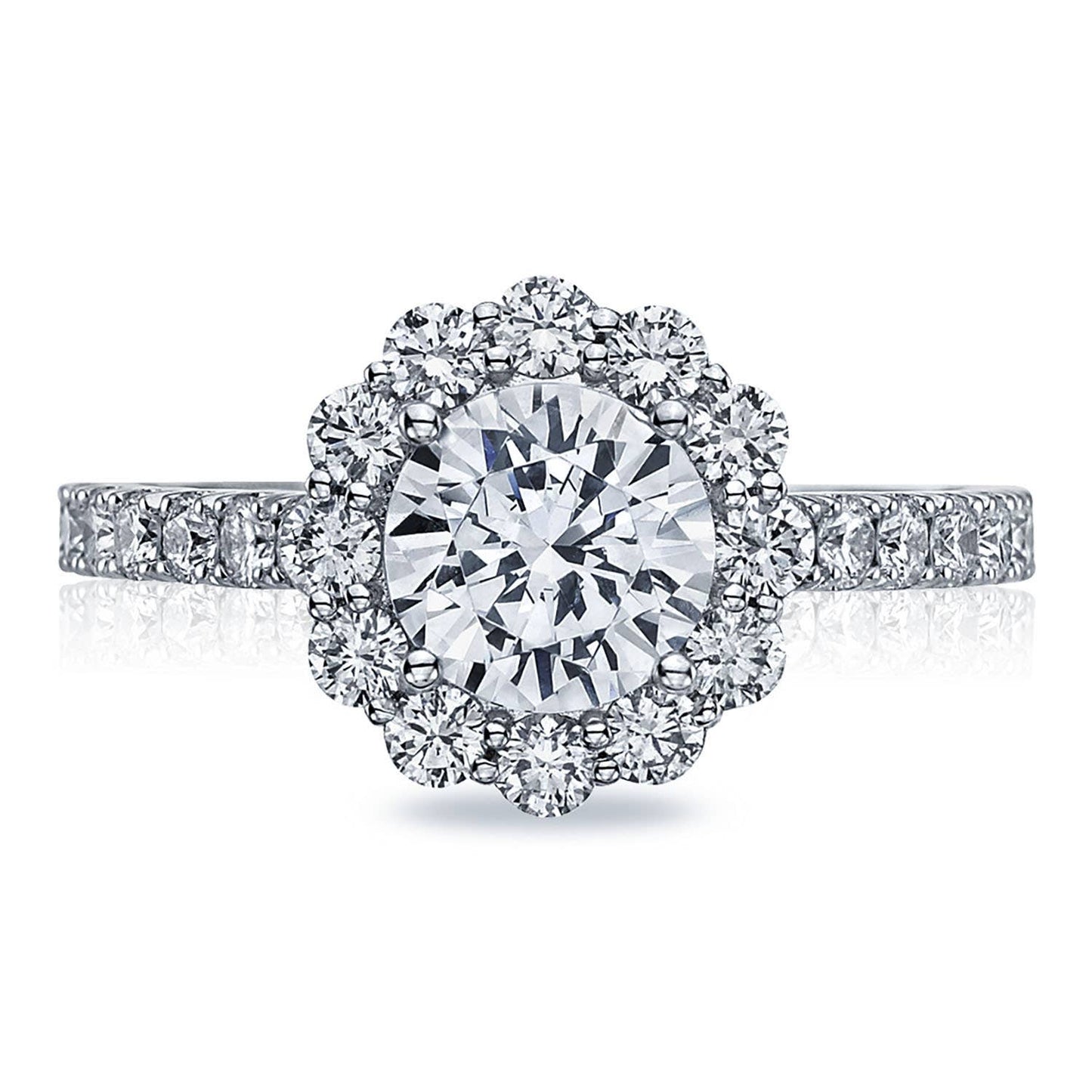 Round Bloom Engagement Ring