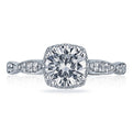 Round with Cushion Bloom Engagement Ring