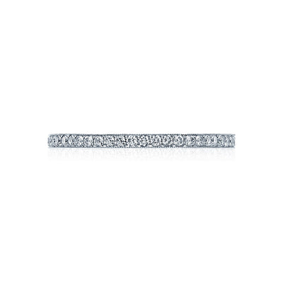 Tacori 18k White Gold Sculpted Crescent Diamond Wedding Band (0.35 CTW)