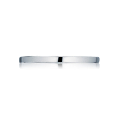 Tacori 18k White Gold Sculpted Crescent Wedding Band 1.5mm