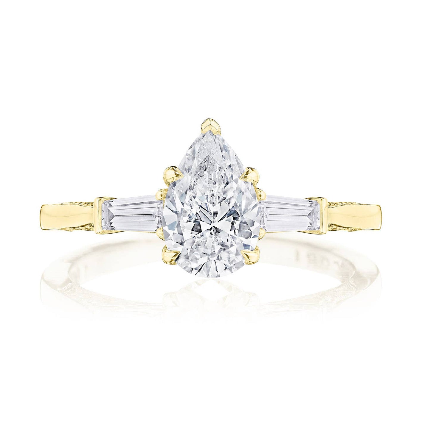 Pear 3-Stone Engagement Ring