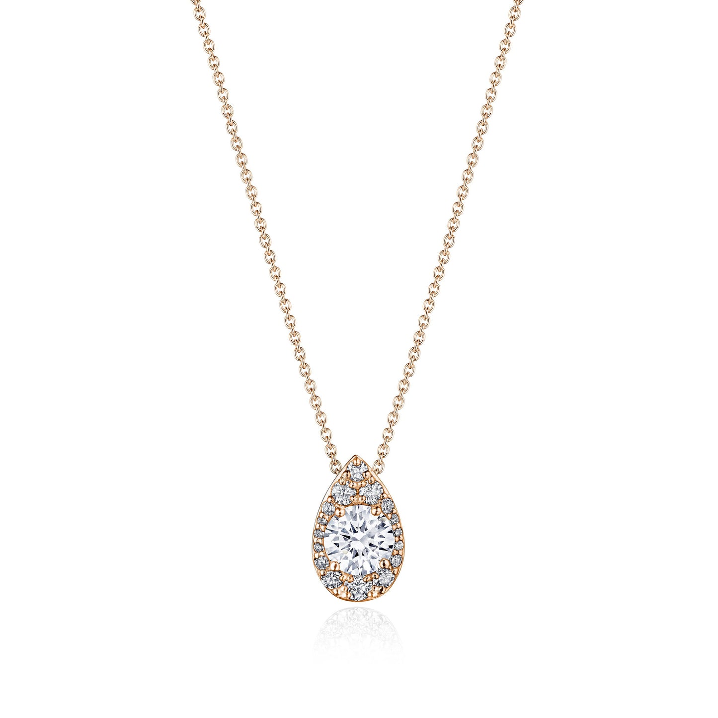 17"" Pear Bloom Diamond Necklace