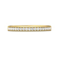 FlyerFit Micropave 18K Yellow Gold Wedding Band