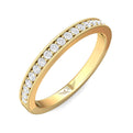 FlyerFit Micropave 18K Yellow Gold Wedding Band