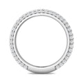 FlyerFit Micropave 14K White Gold Wedding Band