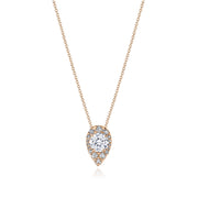 17"" Pear Bloom Diamond Necklace