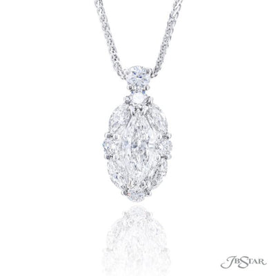 Diamond Pendant Marquise Cut 0.70 ct. GIA certified