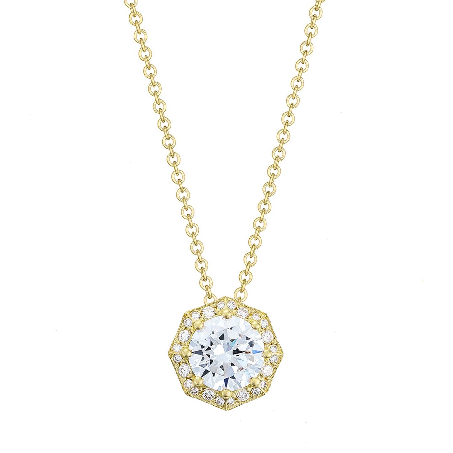 Art Deco Bloom Diamond Necklace